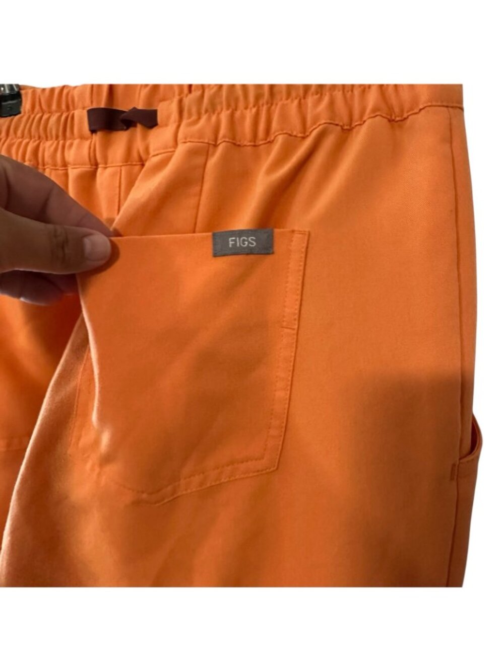 Figs Yola High Rise Slim Scrub Pant Orange Creamsicle W23SW2044T Small Tall ST - Picture 7 of 12